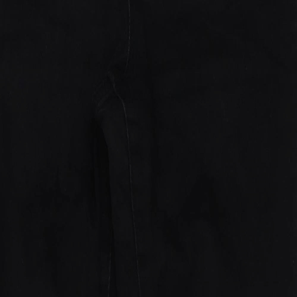 Denim & Co. Womens Black Cotton Skinny Jeans Size 12 L29 in Regular Button