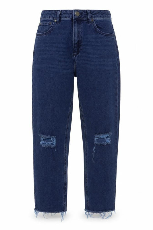 Womens UK Size 28 in ASOS Regular Fit Mom Blue Jeans