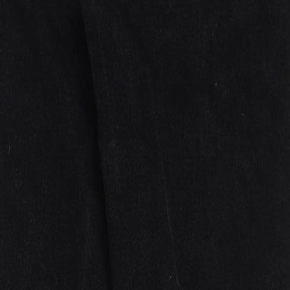 Denim & Co. Womens Black Cotton Skinny Jeans Size 8 L28 in Regular Button