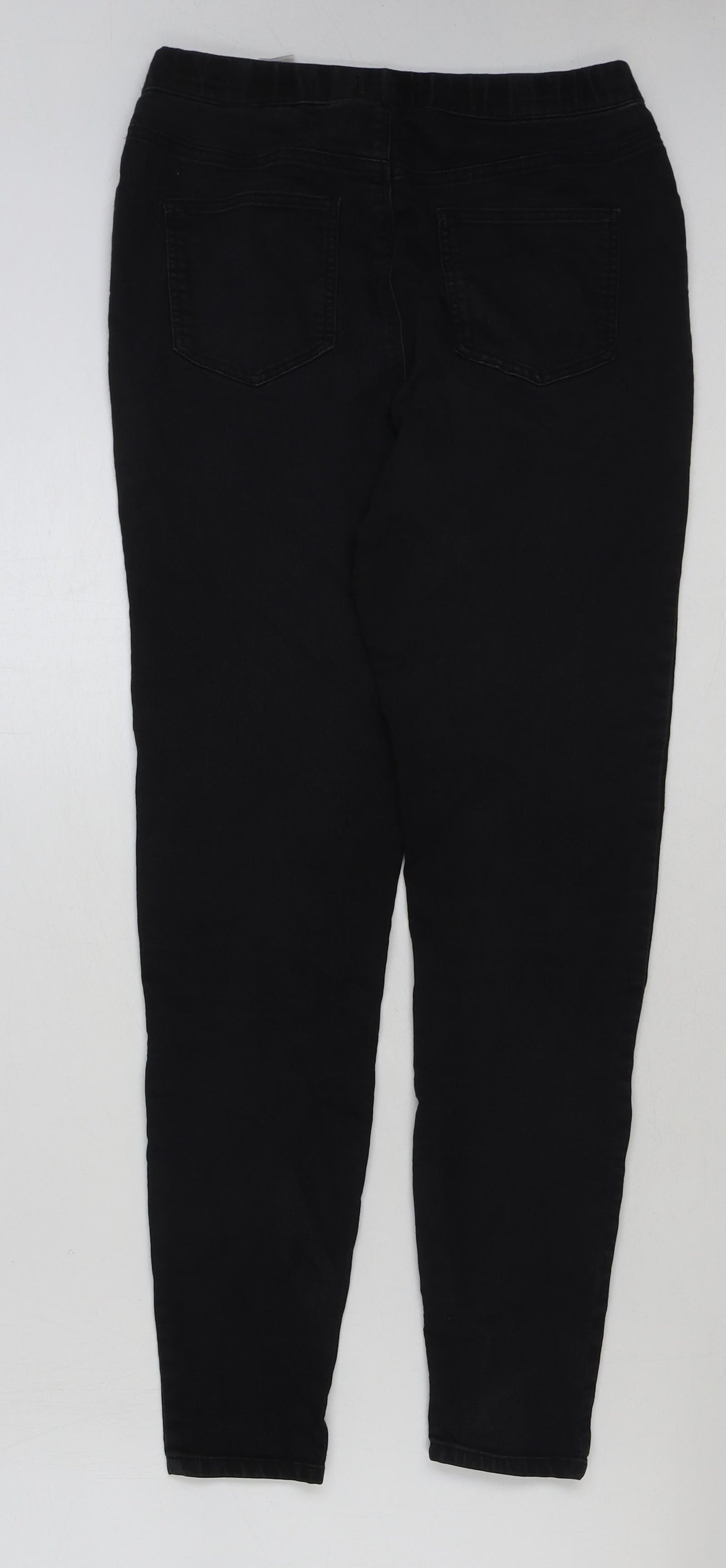 Womens UK Size 8 Papaya Regular Fit Skinny Black Jeans