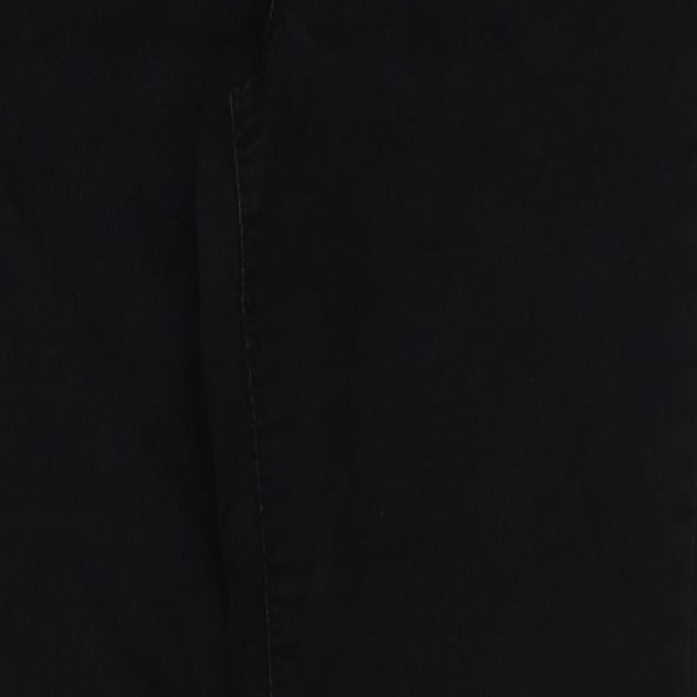 Womens UK Size 8 Papaya Regular Fit Skinny Black Jeans