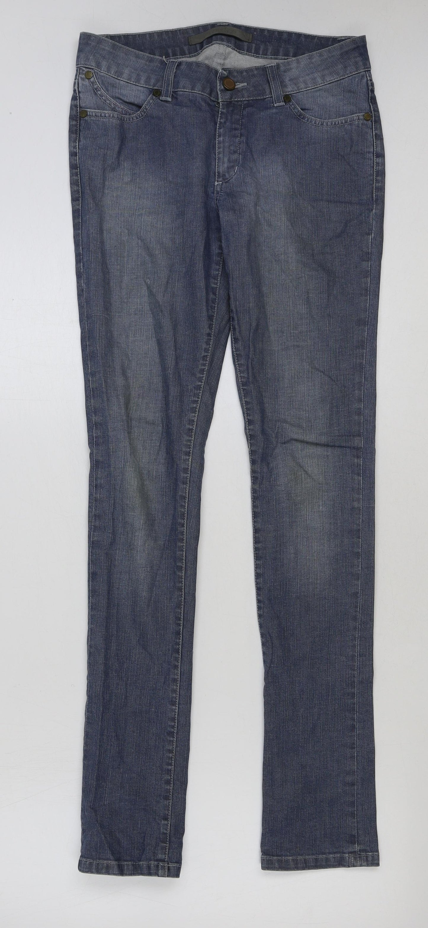 Womens UK Size 28 in Preworn Regular Fit Skinny Blue Jeans
