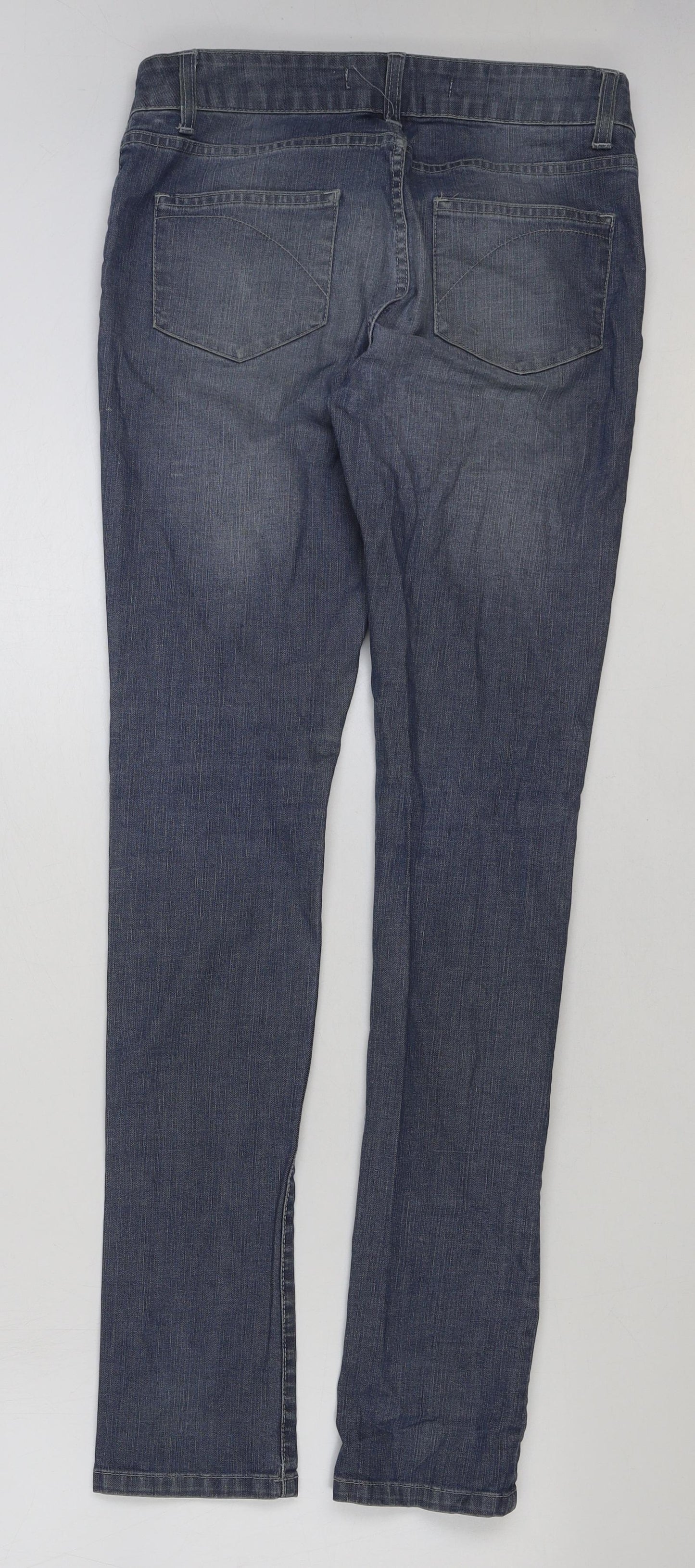 Womens UK Size 28 in Preworn Regular Fit Skinny Blue Jeans