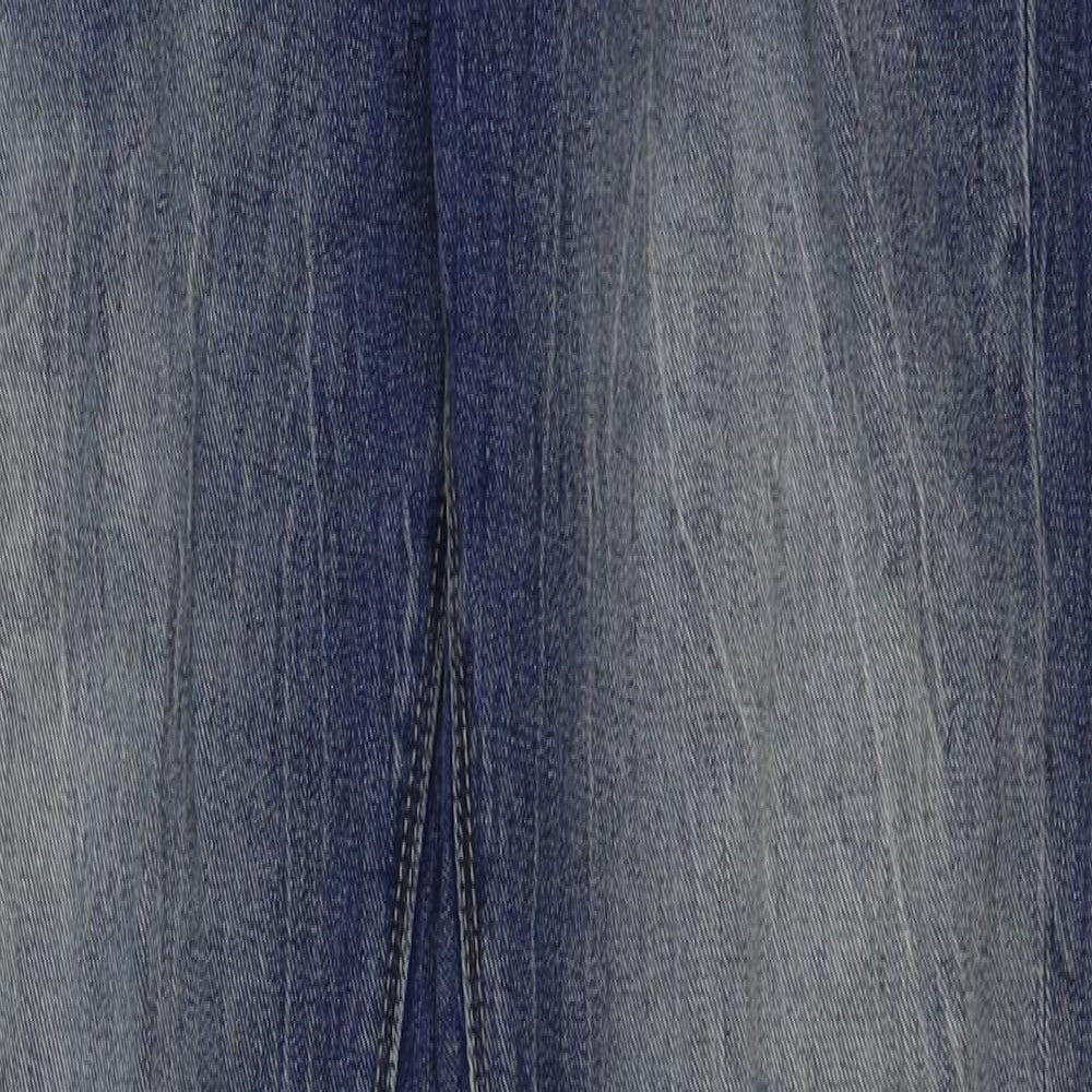 Denim & Co. Womens Blue Cotton Skinny Jeans Size 6 L31 in Regular Button