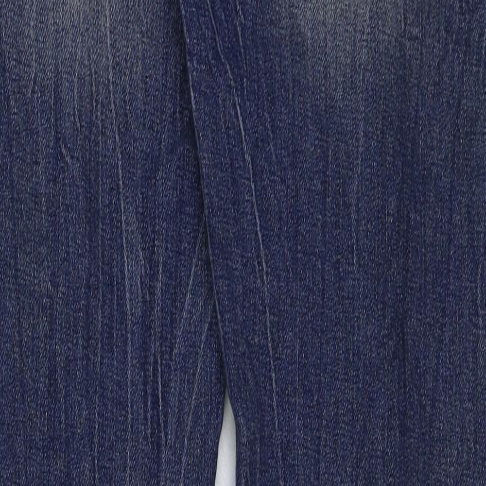 Denim & Co. Womens Blue Cotton Skinny Jeans Size 6 L31 in Regular Button