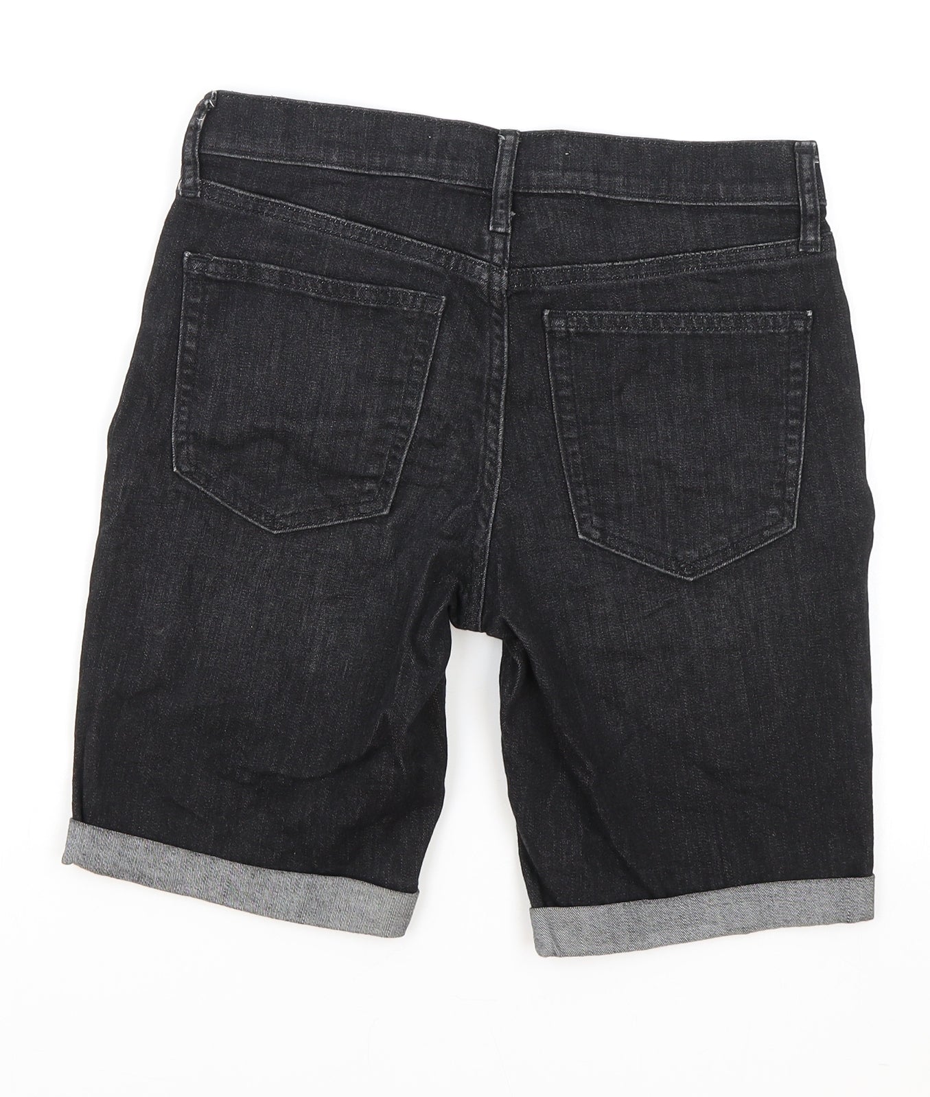 Gap Womens Black Cotton Bermuda Shorts Size 25 in L8 in Regular Zip