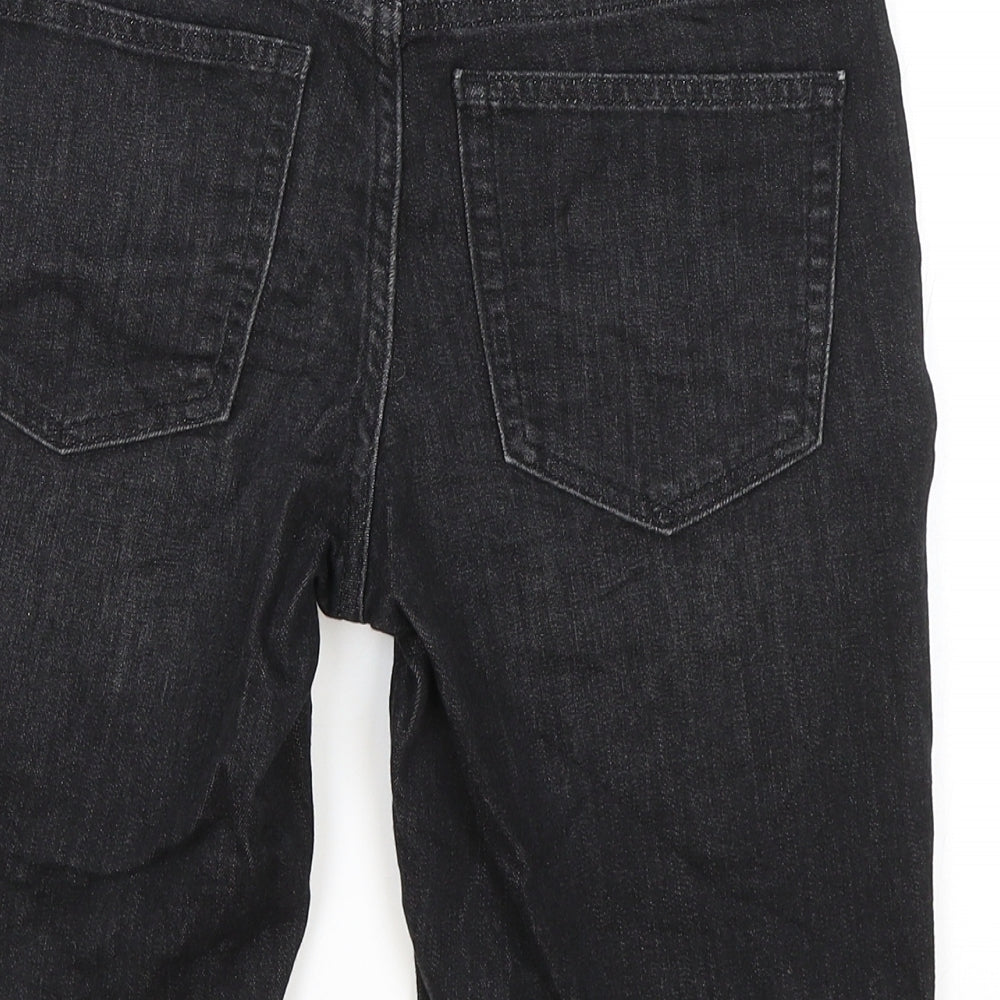 Gap Womens Black Cotton Bermuda Shorts Size 25 in L8 in Regular Zip