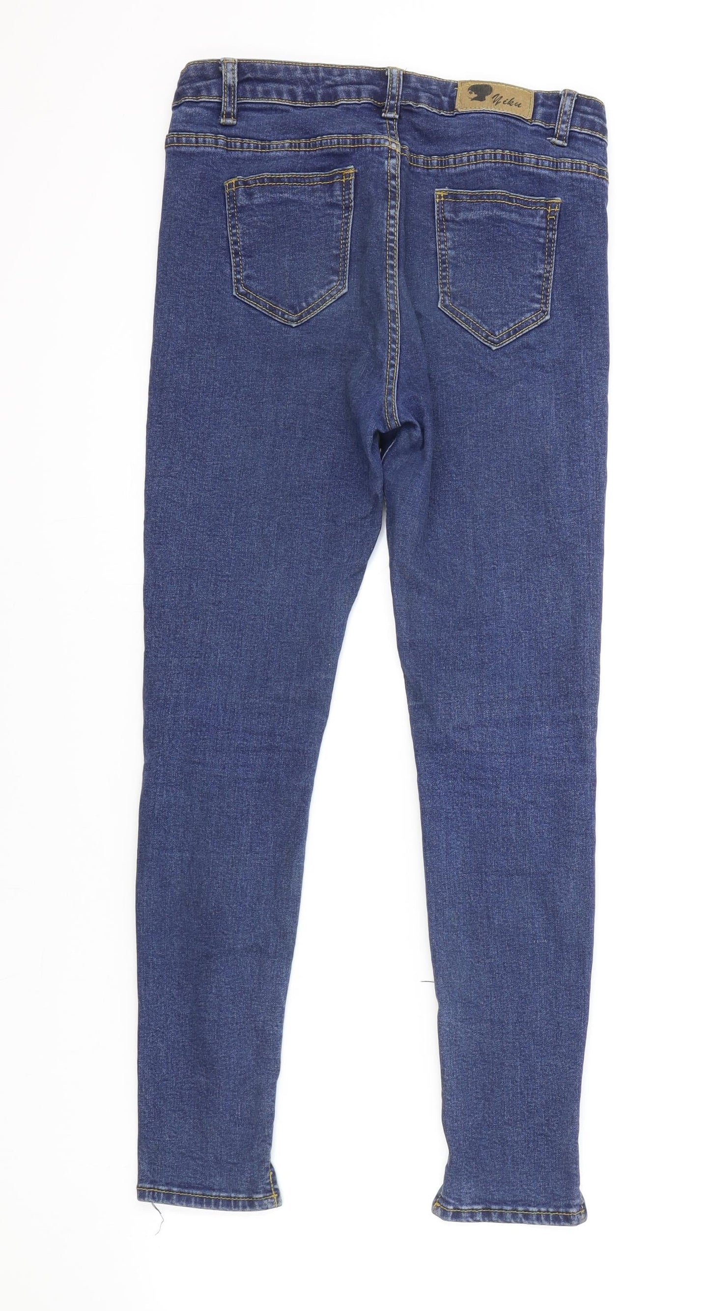 E Cool Jeans Womens Blue Cotton Skinny Jeans Size 29 in L26 in Regular Zip