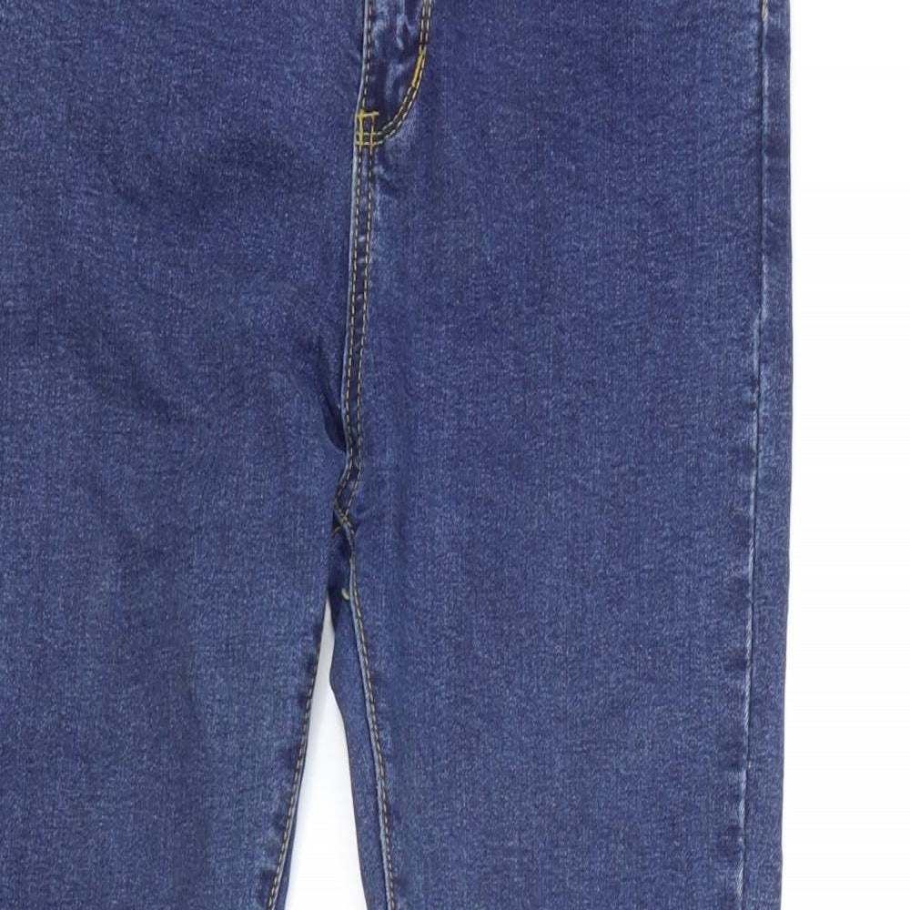 E Cool Jeans Womens Blue Cotton Skinny Jeans Size 29 in L26 in Regular Zip