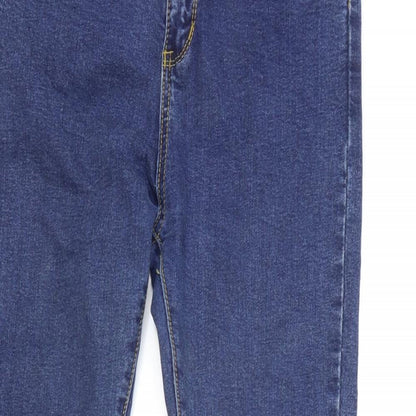 E Cool Jeans Womens Blue Cotton Skinny Jeans Size 29 in L26 in Regular Zip
