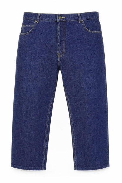 Mens UK Size 42 in Americano Regular Fit Cropped Blue Jeans