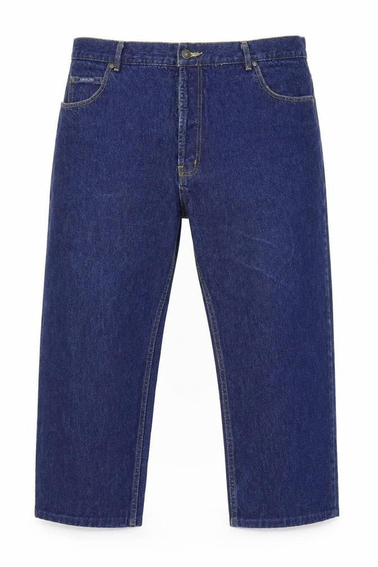 Mens UK Size 42 in Americano Regular Fit Cropped Blue Jeans
