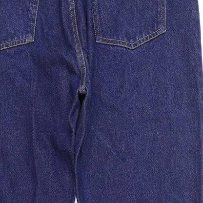 Americano Mens Blue Cotton Cropped Jeans Size 42 in L23 in Regular Button