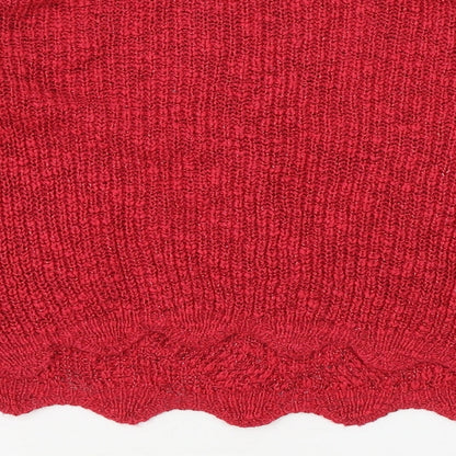 Select Girls Red Round Neck 100% Cotton Pullover Jumper Size 12-13 Years Pullover