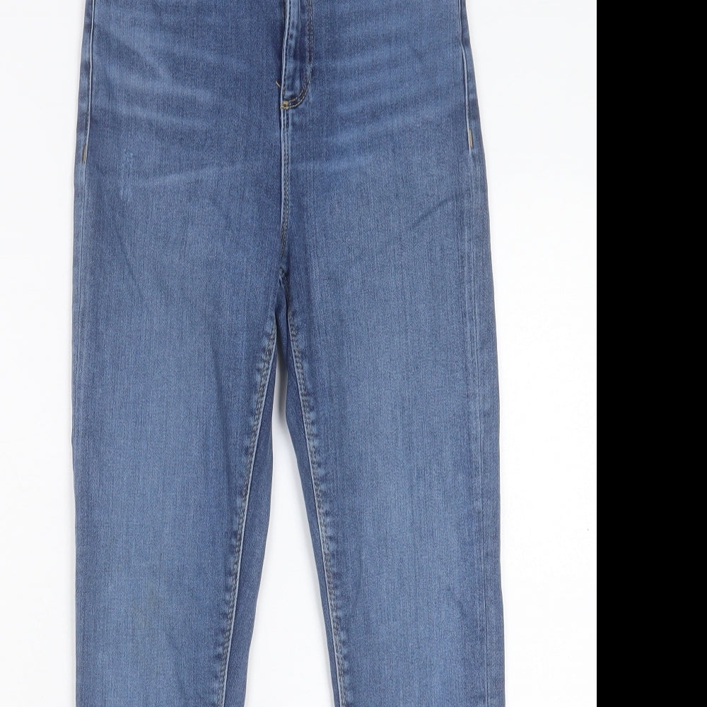 ASOS Womens Blue Cotton Skinny Jeans Size 26 in L30 in Regular Button