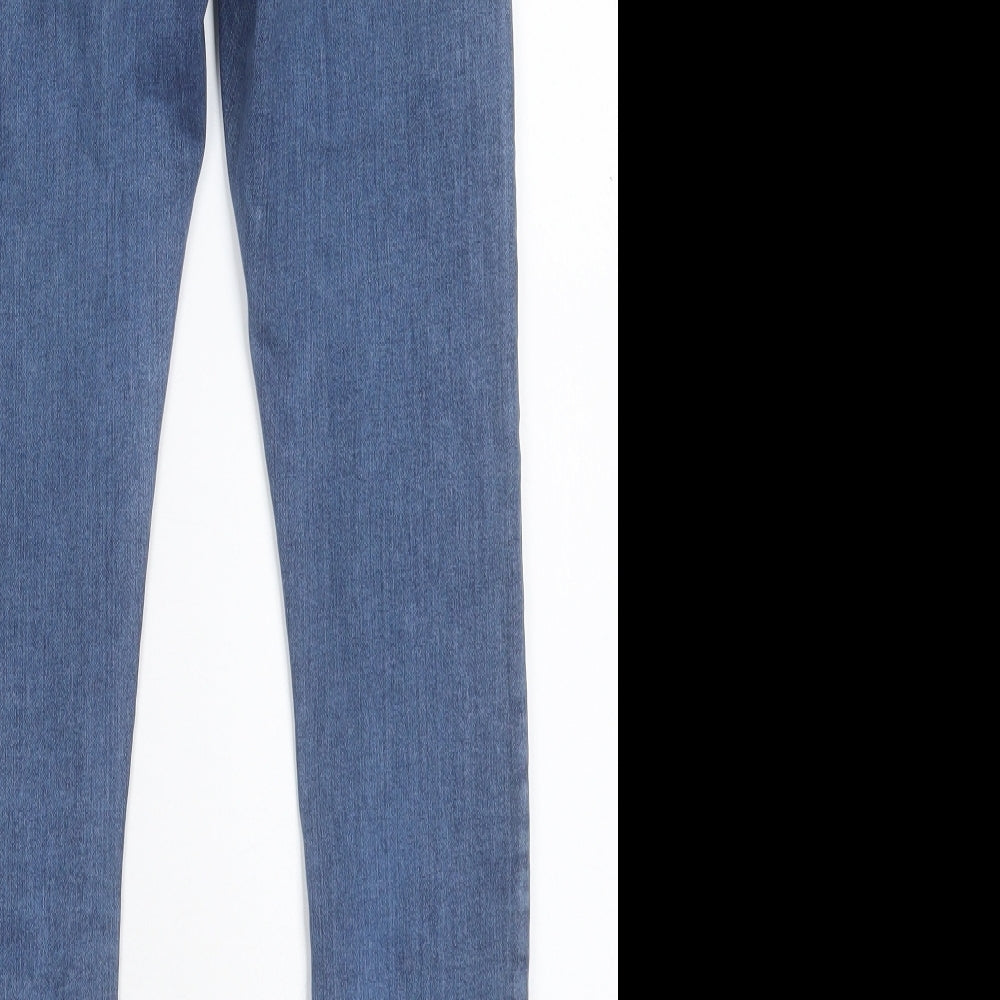 ASOS Womens Blue Cotton Skinny Jeans Size 26 in L30 in Regular Button