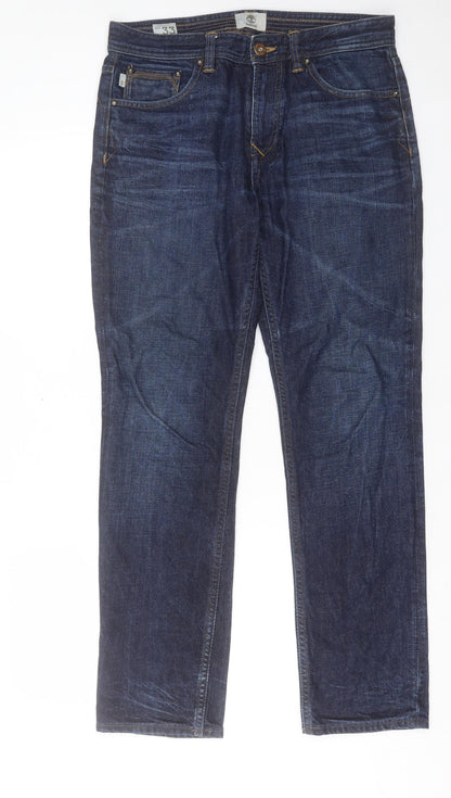 Mens UK Size 33 in Timberland Regular Fit Straight Blue Jeans