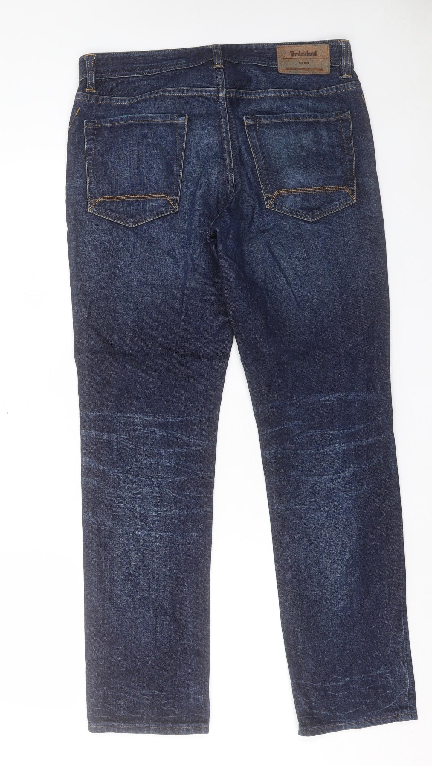 Mens UK Size 33 in Timberland Regular Fit Straight Blue Jeans