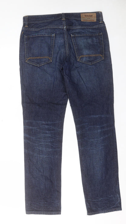 Mens UK Size 33 in Timberland Regular Fit Straight Blue Jeans