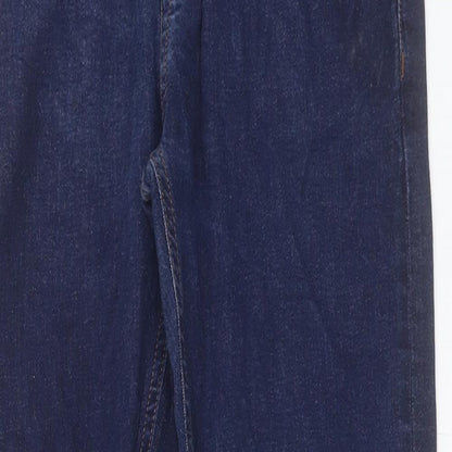 NENXT Mens Blue Cotton Skinny Jeans Size 30 in L31 in Regular Button