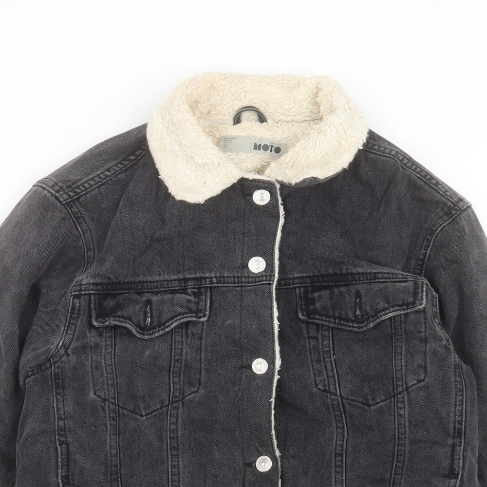 Womens UK Size 8 Topshop Black Jacket