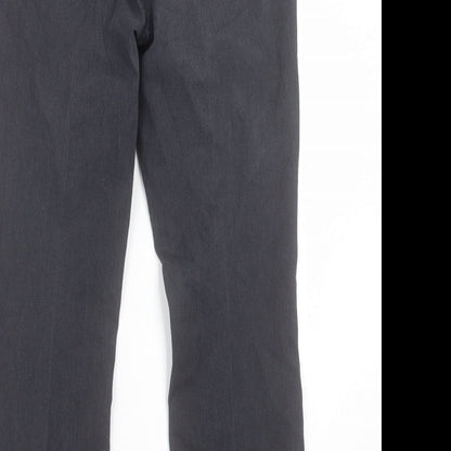 Maine Womens Black Cotton Straight Jeans Size 10 L26 in Regular Button