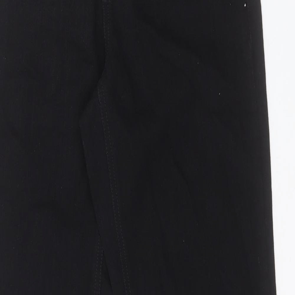 Charter Club Womens Black Cotton Straight Jeans Size 8 L32 in Regular Button