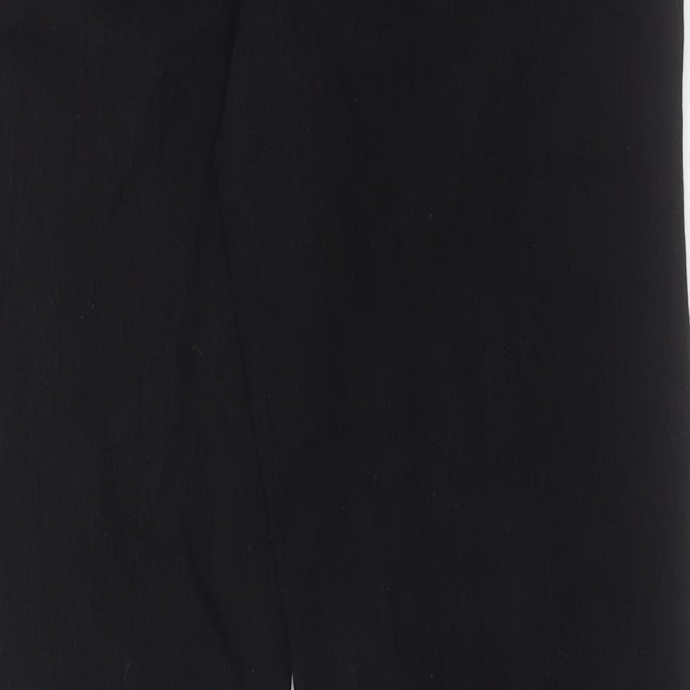 Charter Club Womens Black Cotton Straight Jeans Size 8 L32 in Regular Button