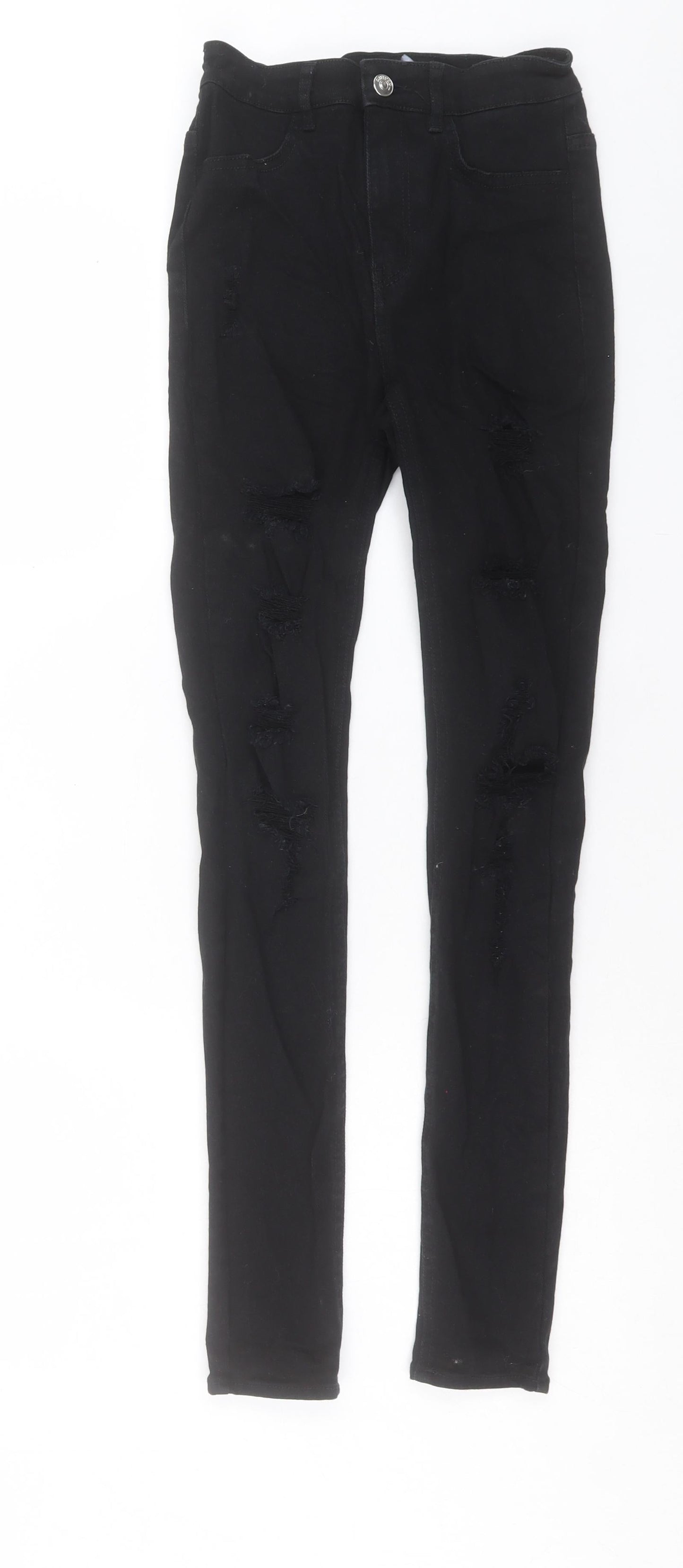 Womens UK Size 6 H&M Regular Fit Skinny Black Jeans