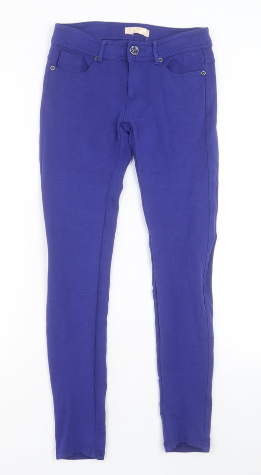 Womens UK Size M Yu & Me Regular Fit  Purple Trousers