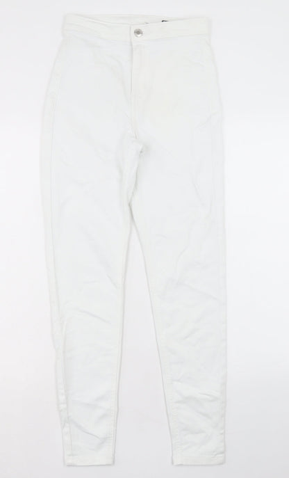 Womens UK Size 8 Marks and Spencer Regular Fit Skinny White Jeans