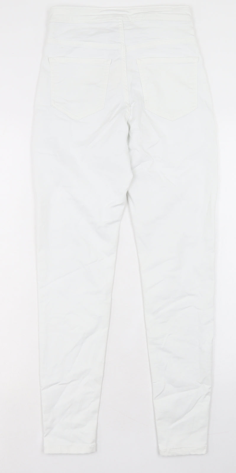 Womens UK Size 8 Marks and Spencer Regular Fit Skinny White Jeans