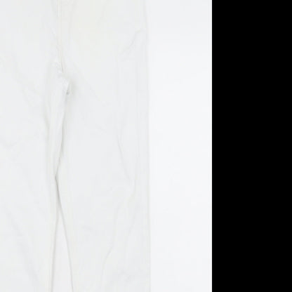 Womens UK Size 8 Marks and Spencer Regular Fit Skinny White Jeans