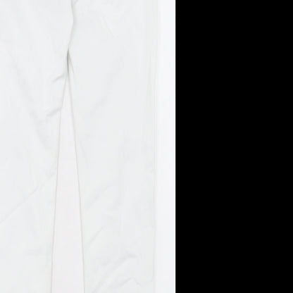 Womens UK Size 8 Marks and Spencer Regular Fit Skinny White Jeans
