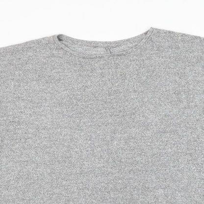 George Womens Grey Round Neck Viscose Pullover Jumper Size XL