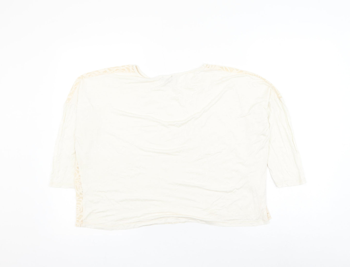 Womens UK Size 10 River Island Ivory Basic Blouse