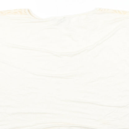 Womens UK Size 10 River Island Ivory Basic Blouse
