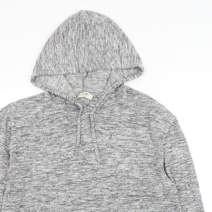 papay Womens Grey Viscose Pullover Hoodie Size M Pullover
