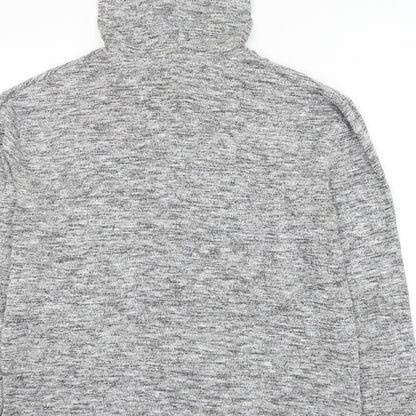 papay Womens Grey Viscose Pullover Hoodie Size M Pullover