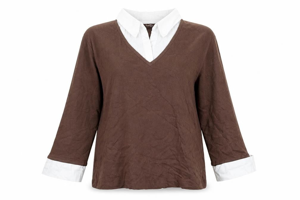 Womens UK Size 14 Sarah Hamilton Brown Pullover Jumper