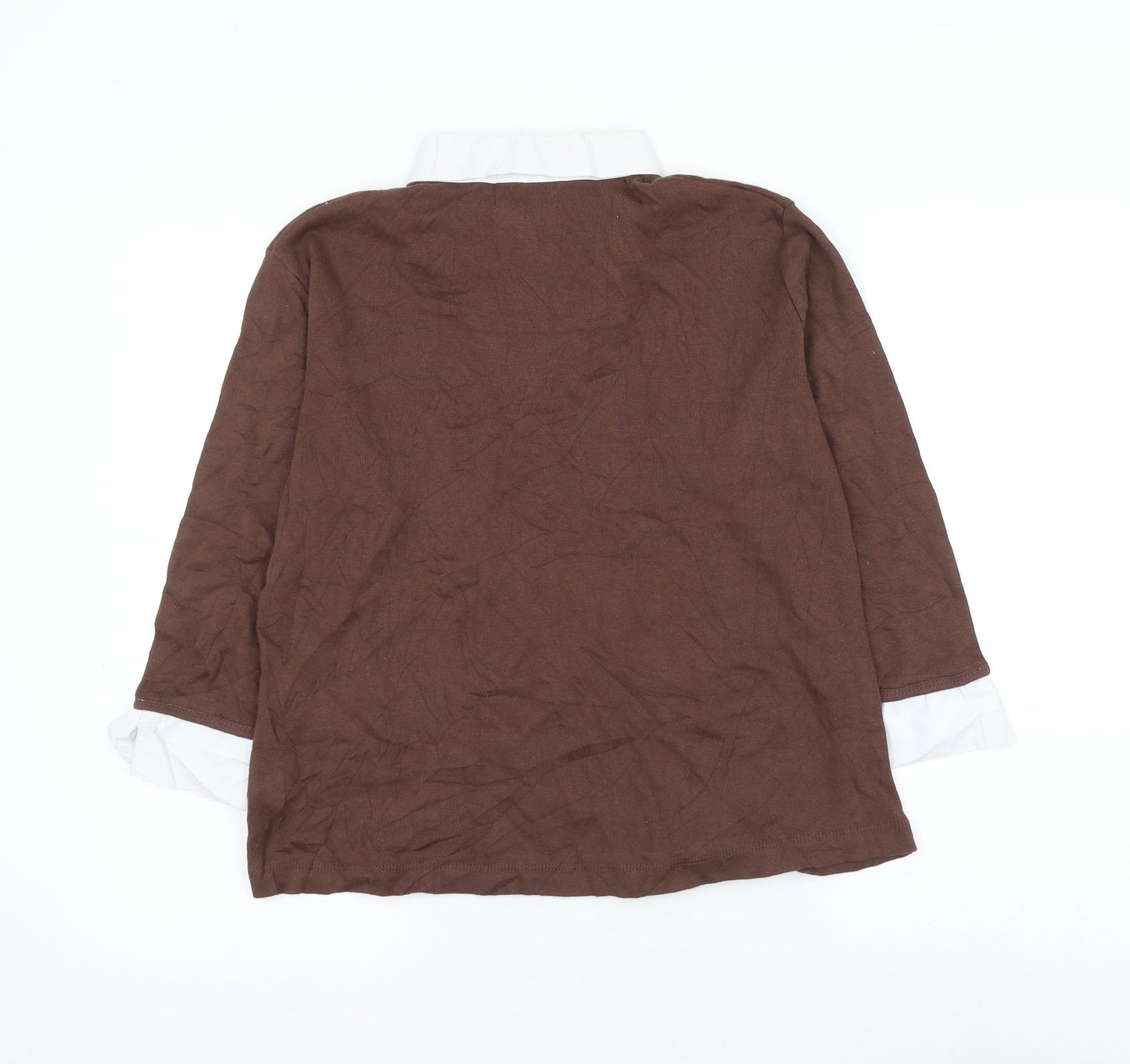 Womens UK Size 14 Sarah Hamilton Brown Pullover Jumper