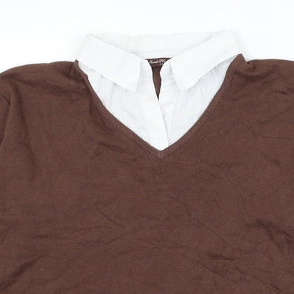 Womens UK Size 14 Sarah Hamilton Brown Pullover Jumper
