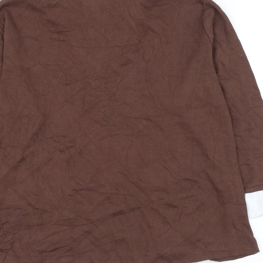Womens UK Size 14 Sarah Hamilton Brown Pullover Jumper