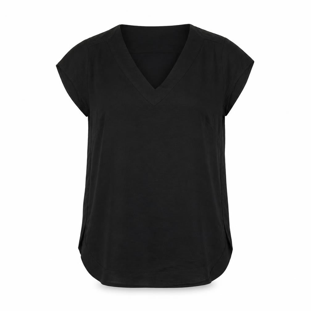 Womens UK Size 12 H&M Black Basic Blouse