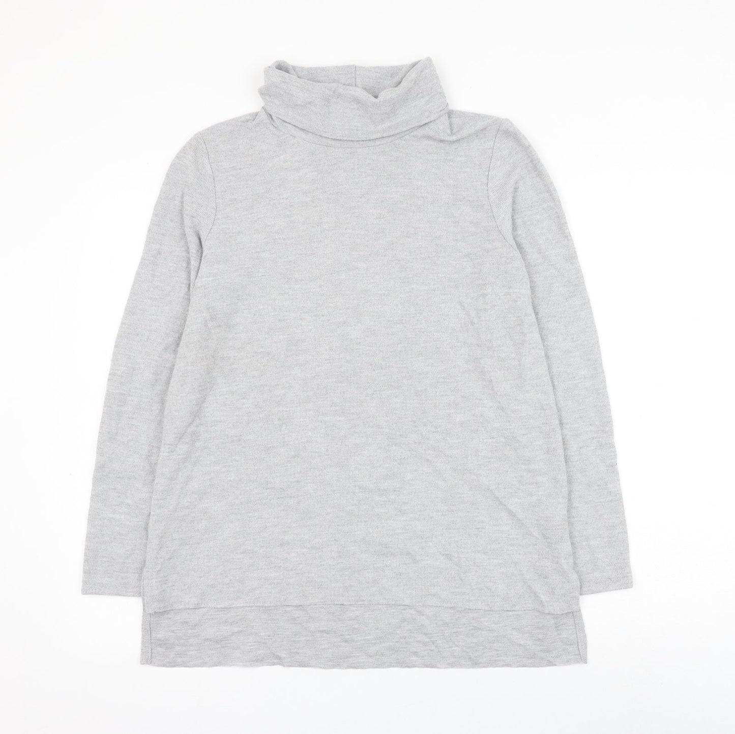 Primark Womens Grey Roll Neck Polyester Pullover Jumper Size 12