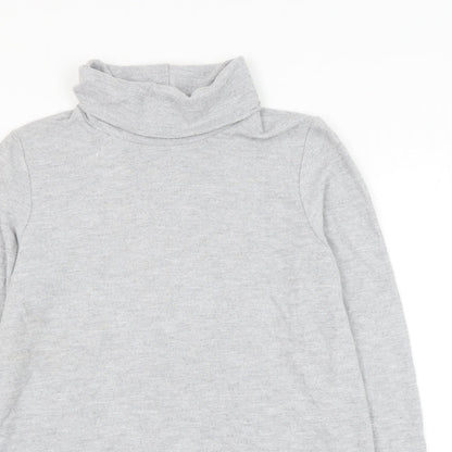 Primark Womens Grey Roll Neck Polyester Pullover Jumper Size 12