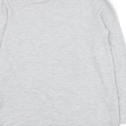 Primark Womens Grey Roll Neck Polyester Pullover Jumper Size 12