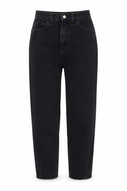 Womens UK Size 6 Zara Regular Fit Straight Black Jeans