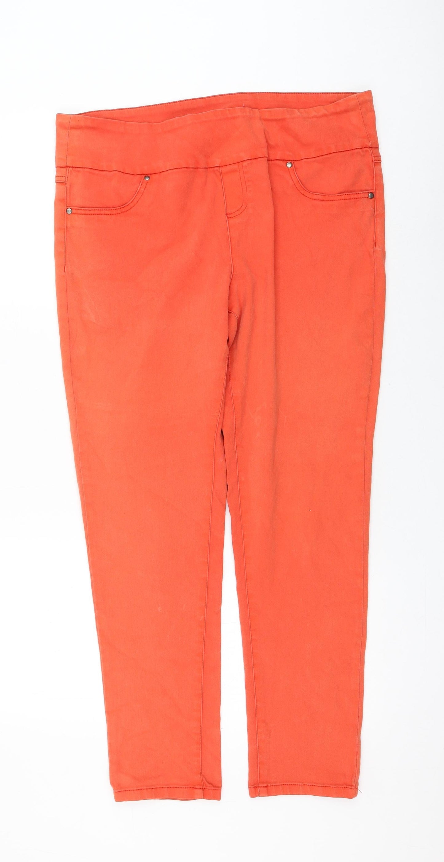 Womens UK Size 34 in prew Regular Fit Jegging Orange Jeans