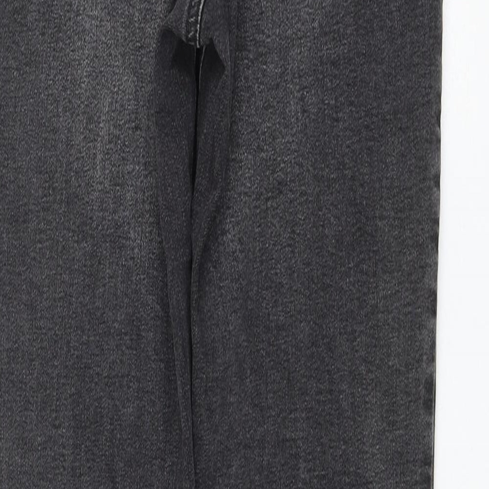 Primark Womens Grey Cotton Skinny Jeans Size 10 L30 in Regular Zip